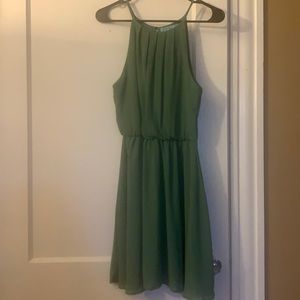 Size medium chiffon sage green dress from Francesca’s